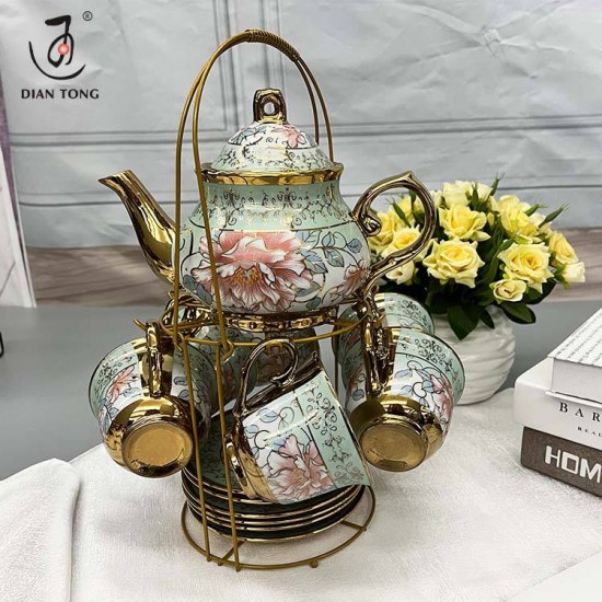 Cheap Luxury Restaurant Gold 13pcs Arabic Espresso Ceramic Coffee Cup and Saucer Set Turkish Coffee Cups Set Custom Tea Cup Set Cheap Luxury Restaurant Gold 13pcs Arabic Espresso Ceramic Coffee Cup and Saucer Set Turkish Coffee Cups Set Custom Tea Cup Set