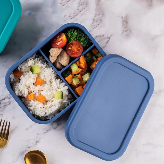 Unbreakable Dishwasher Freezer Safe Leakproof Snack Box Lunch Container Silicone Bento Lunch Box for Kids Toddlers Adults Unbreakable Dishwasher Freezer Safe Leakproof Snack Box Lunch Container Silicone Bento Lunch Box for Kids Toddlers Adults