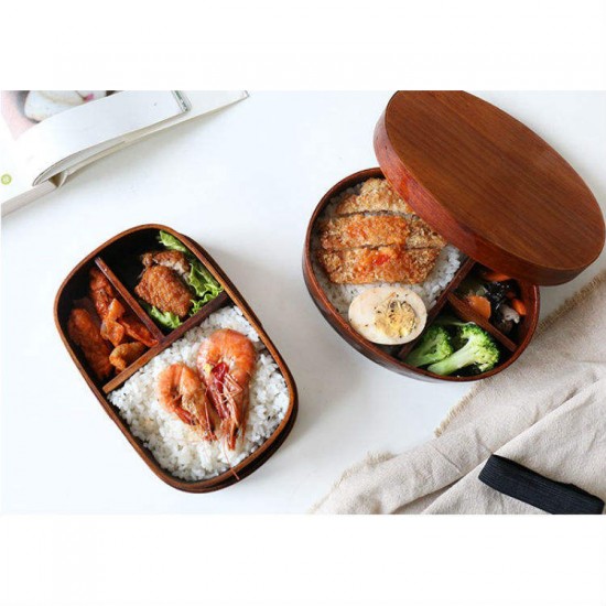 Japanese Creative Wooden Lunch Box Divided Bento Box Student Lunch and Dried Fruit Storage Sushi Box Japanese Creative Wooden Lunch Box Divided Bento Box Student Lunch and Dried Fruit Storage Sushi Box