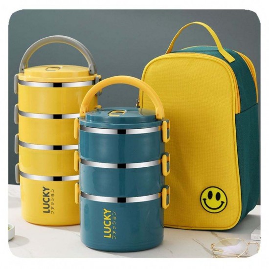 New Sealed Insulated Lunch Box Office Worker Stainless Steel Meal Box Lid Microwave Oven Heated Bento Box Student Female New Sealed Insulated Lunch Box Office Worker Stainless Steel Meal Box Lid Microwave Oven Heated Bento Box Student Female