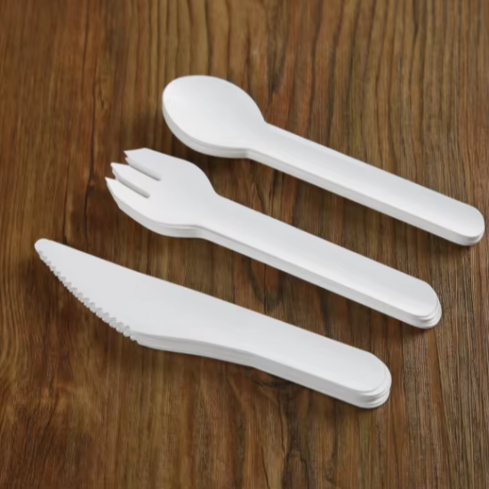 Utensils Set Knife Fork Spoon Biodegradable Paper Cutlery Utensils Set Knife Fork Spoon Biodegradable Paper Cutlery