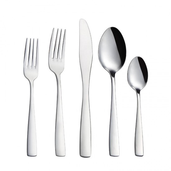 Wholesale Silver Stainless Steel Cutlery Set Spoon Fork and Knife Set Dishwasher Safe High Quality Flatware Set Wholesale Silver Stainless Steel Cutlery Set Spoon Fork and Knife Set Dishwasher Safe High Quality Flatware Set