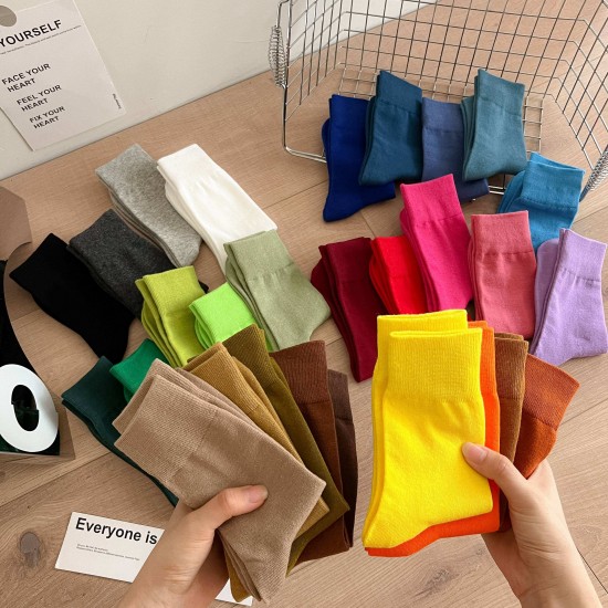 Quentin Wholesale Colorful Socks Custom logo Slouch Socks for Women With Grip logo High Quality New Fashion Plain Crew Socks Quentin Wholesale Colorful Socks Custom logo Slouch Socks for Women With Grip logo High Quality New Fashion Plain Crew Socks