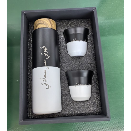 In Stock Business Gift Set 400ml Stainless Steel Thermos Flask with Luxury Arabic Espresso 80ml Coffee Cup and Tea Set In Stock Business Gift Set 400ml Stainless Steel Thermos Flask with Luxury Arabic Espresso 80ml Coffee Cup and Tea Set