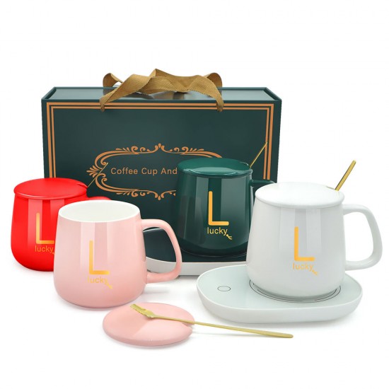 400ml 55 Degree Heating Cup Custom Ceramic Business Gifts Warm Mug Usb Plug Porcelain Coffee With Logo Present Set Cup Warmer 400ml 55 Degree Heating Cup Custom Ceramic Business Gifts Warm Mug Usb Plug Porcelain Coffee With Logo Present Set Cup Warmer