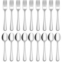Home Kitchen Restaurant Forks and Spoons Silverware Set Food Grade Stainless Steel Flatware Cutlery Set